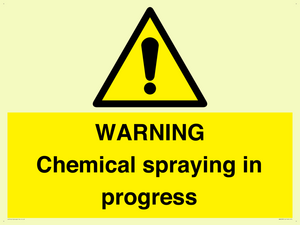 WARNING Chemical spraying in progress